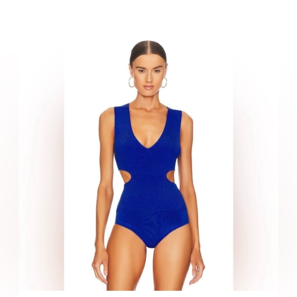 New Jonathan Simkhai Shelbi Compact Rib Bodysuit